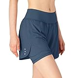 donhobo 2-in-1-Laufhose für Damen Schnell trocknend Atmungsaktiv...