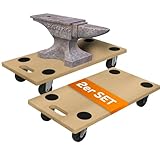 TroniTechnik® Rollbrett TT-RB 02 Set (2 Stück) Transportroller rutschfest...