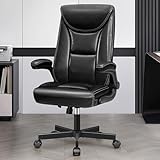 DoChair Chefsessel ergonomischer Bürostuhl aus Glänzendes PU-Leder hohe...