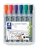 STAEDTLER Flipchart Marker Lumocolor, Keilspitze ca. 2,0 - 5,0 mm...