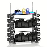Hantelablage – Hantelscheibenständer für Heim-Fitnessstudio,...