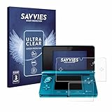 Savvies 6 Stück Schutzfolie für Nintendo 3DS Displayschutz-Folie...