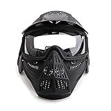 Sensong Paintball Maske mit Schutzbrille Airsoft Maske komplett Taktik CS...