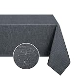 Romanstile Tischdecke Outdoor Wetterfest Mitteldecke 100x100 cm Dunkelgrau...