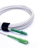 Elfcam® - 5m LWL Glasfaser-Kabel Simplex LC/APC zu SC/APC Stecker,...