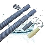 LICHTBLAU Ablaufschlauch und Verlängerung Set 2997 FLEXI 60-200cm I...