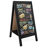 JEFURE Kreidetafel Aufsteller, 100x50cm Kundenstopper Beidseitig...