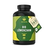 BIO Löwenzahn - 360 Kapseln - 1500mg Löwenzahnextrakt hochdosiert 10:1...