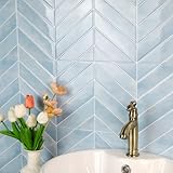 Alwayspon 3D-Vinyl-Wandfliesen-Aufkleber, 29 x 22,9 cm, hellblau,...