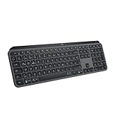 Logitech MX Keys S kabellose Tastatur, Low Profile, Fluid Quiet Typing,...