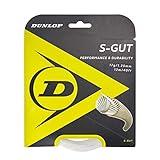 Dunlop Tennissaite, S-Gut, 12m Saitenset, 17g, Weiß