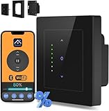 AVATTO WLAN Rollladenschalter mit Prozentfunktion, 55 x 55mm,...