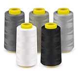 StiVerse Overlockgarn, 5 universelle Naturfarben, 274 m pro Spule,...