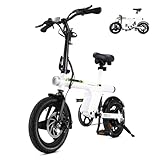 Finbike E Bike Klapprad,14 Zoll Elektrofahrrad 7.8Ah Akku...