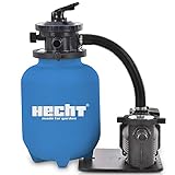 HECHT Sandfilter Sandfilteranlagen 11.000 Liter – Poolfilteranlage...