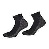 TippTexx24 4 Paar Kurze antibakterille Silber Socken mit Anti-Loch-Garantie...