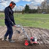 HECHT Benzin Gartenhacke Effektive Bodenbearbeitung mit 25 cm Arbeitsbreite...