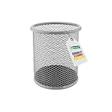 LEVIATAN Metall Stifteköcher - Stiftehalter rund aus Drahtmetall - Mesh...