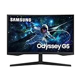 Samsung Odyssey G55C Curved Gaming Monitor, 27 Zoll, Bildschirm mit...