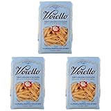 Voiello Pasta Penne Rigate 3er pack von 500 Gramm/Premium Qualität aus...