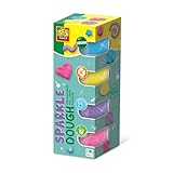 SES Creative 00515 - Feel good Knete Sparkle (4x90gr), Vegan, Glutenfrei...