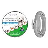 DEWEL Verstellbar Zecken Halsband für Hunde und Katze, 63.5cm Floh Zecken...