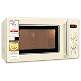 Exquisit Retro-Mikrowelle 700 Watt, 25,5 cm Drehteller, 1000 Watt Grill,...