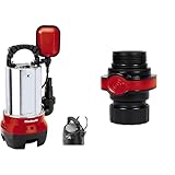 Einhell Schmutzwasserpumpe GC-DP 6315 N (630W, Ø15 mm Fremdkörper, 17.000...