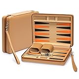 Yellow Mountain Imports Reisespielset Backgammon in Magnetischer...