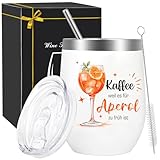 Aperol Weinbecher Edelstahl, Aperol Spritz Wein Geschenke, Weinbecher mit...