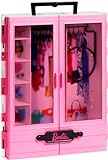 Barbie GBK11 - Traum Kleiderschrank, tragbares Modespielzeug für Kinder...