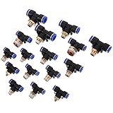 Zerodeko 16 Stück Teiliges Luftschlauchanschlüsse Schnellkupplung Adapter...