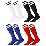 Firtink 4 Paare Fußballsocken Kinder, Sportsocken Fußball Socken...