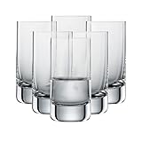 SCHOTT ZWIESEL Schnapsglas Simple (6er-Set), geradliniger Shotbecher für...