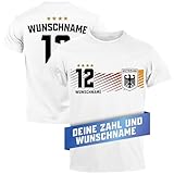 MoonWorks® Herren T-Shirt Deutschland Trikot EM 2024 Fußball...