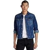 G-Star RAW Men's 3301 Slim Jackets, Blau (Faded Stone D11150-D635-A951), S