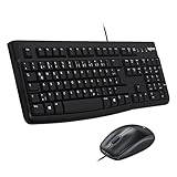 Logitech MK120 Kabelgebundenes Set mit Tastatur und Maus für Windows,...