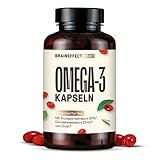 BRAINEFFECT Premium Krillöl Kapseln Omega 3 | 100% Krillöl (Ungestreckt)...