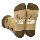 Lustige Jagd Socken Herren Damen Jungen - Witzige Hunt Socken mit Spruch...