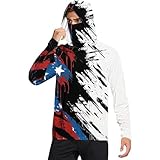 LSF 50+ Hoodies Tops für Herren, langärmelig, Sonnenschutz, Angelshirt...