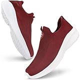 Giniros Schuhe Herren Laufschuhe Slip On Sneaker Leichte Atmungsaktiv...