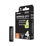 eneloop pro, AA/Mignon NI-MH Akku, 4er-Pack, Kapazität mit min. 2500 mAh,...