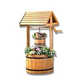 3 PAGEN® Pflanztopf Wunschbrunnen Tannenholz, Wunschbrunnen Pflanzkübel,...