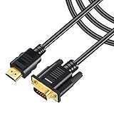 JOPHEK HDMI zu VGA Kabel 1.8m Unterstützung 1080P umwandeln Signal...