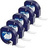 MarkField Kompatibel mit Dymo Letratag Etikettenband 12mm x 4m, Kompatibel...