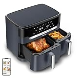 Tefal Dual Easy Fry XXL Heißluftfritteuse 11 L – Airfryer mit 2 Kammern...