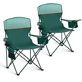 LET'S CAMP Campingstuhl 2er Set Klappstuhl Campingsessel mit...