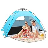 Strandmuschel Pop Up,Tonfarb Quick Up Strandzelt,Automatische Instant Pop...