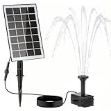 LESOLEIL Solar Brunnenpumpe, 3.5W DIY Solar Wasserpumpe im Freien mit 8...