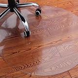 Transparente runde Bodenschutzmatte, strapazierfähiger PVC-Hartbodenbelag...